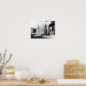 Statue von Johann Sebastian Bach Poster (Küche)