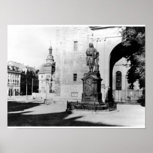 Statue von Johann Sebastian Bach Poster