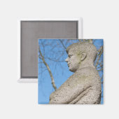 Statue von John F. Kennedy in Bonn Magnet (Vorderseite/Rückseite)