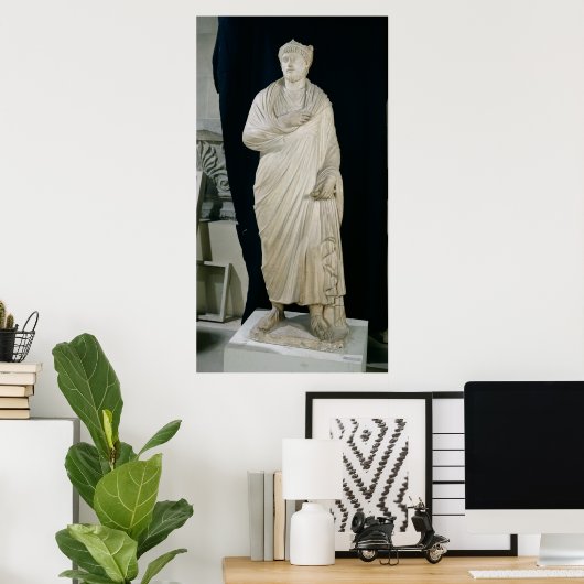 Statue von Julian dem Apostatus Poster (Heimbüro)