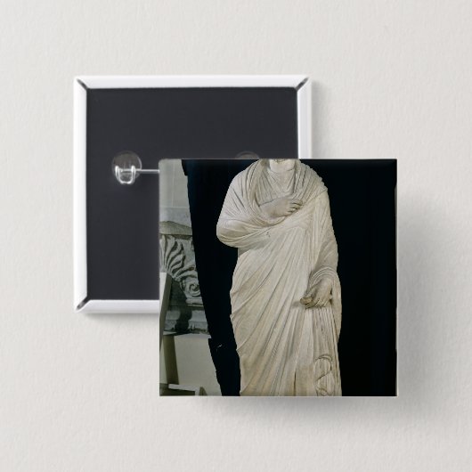 Statue von julianischem der Apostat Button (Vorne & Hinten)