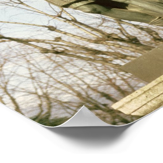 Statue von Julius Cäsar Poster (Ecke)