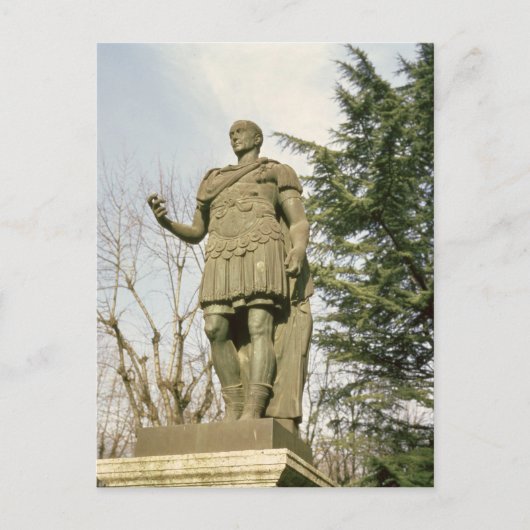 Statue von Julius Cäsar Postkarte (Vorderseite)