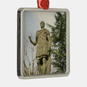Statue von Julius Cäsar Silbernes Ornament (Rechts)