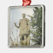 Statue von Julius Cäsar Silbernes Ornament (Links)
