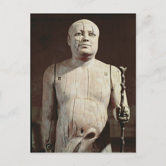 Statue von Ka-Aper Postkarte (Vorderseite)