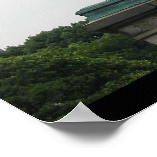 Statue von Katsunoki Masahige Poster (Ecke)