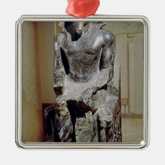 Statue von Khafre Ornament Aus Metall (Vorne)