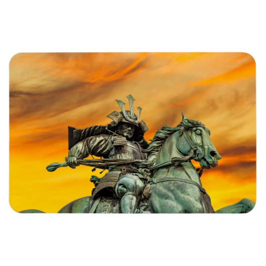Statue von Kusunoki Masashige, Japan Magnet (Horizontal)