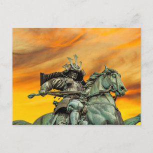 Statue von Kusunoki Masashige, Japan Postkarte