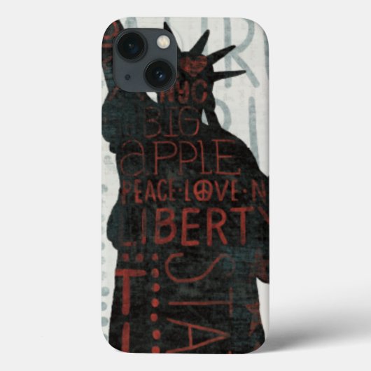 Statue von Liberty Silhouette Case-Mate iPhone Hülle (Rückseite)