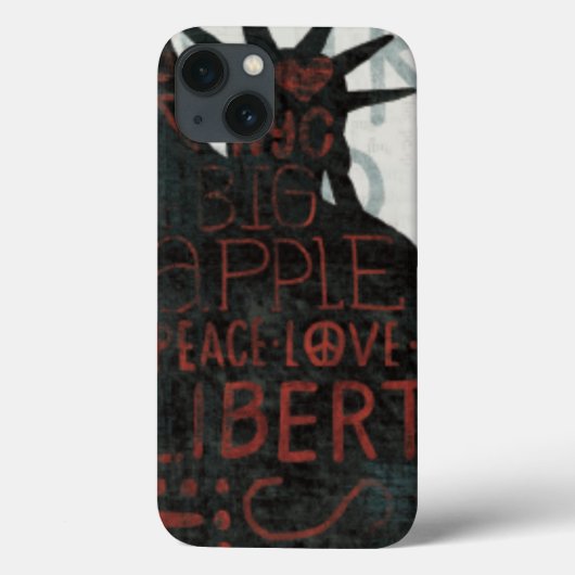 Statue von Liberty Silhouette Case-Mate iPhone Hülle (Rückseite)