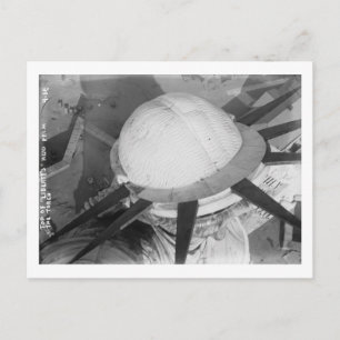 Statue von Liberty Top of Head from Torch Vintage Postkarte