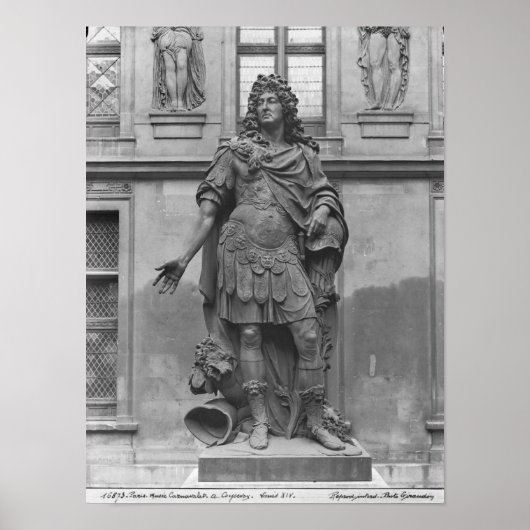 Statue von Louis XIV Poster (Vorne)