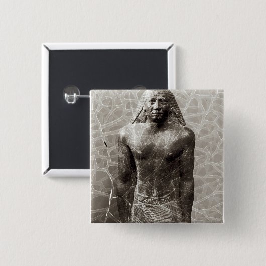 Statue von Mentuemhat, Gouverneur von Thebes Button (Vorne & Hinten)