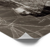 Statue von Mentuemhat, Gouverneur von Thebes Poster (Ecke)