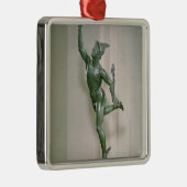 Statue von Mercury Ornament Aus Metall (Rechts)