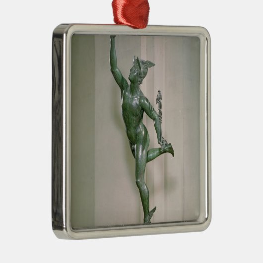 Statue von Mercury Ornament Aus Metall (Rechts)