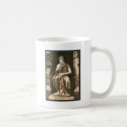 Statue von Michael Angelo, "Der sitzende Moses", R Kaffeetasse (Rechts)