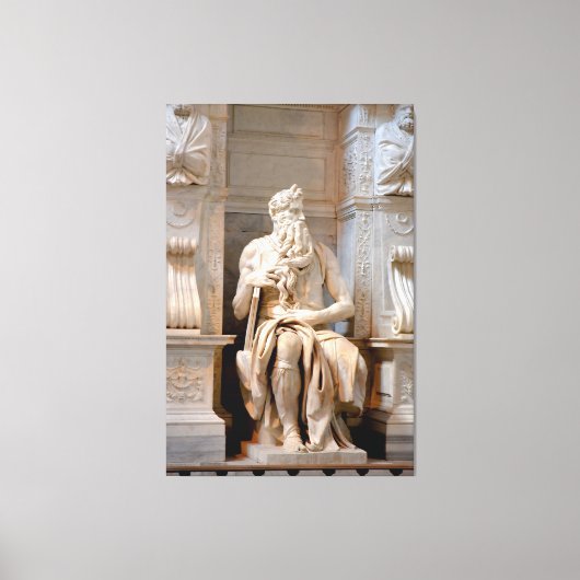 Statue von Moses biblische Canvas Print Picture 1 Leinwanddruck (Vorderseite)