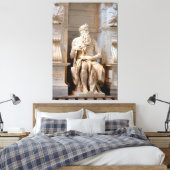 Statue von Moses biblische Canvas Print Picture 1 Leinwanddruck (Insitu (Schlafzimmer))