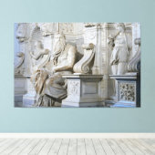 Statue von Moses biblische Canvas Print Picture 2 Leinwanddruck (Insitu (Holzboden))