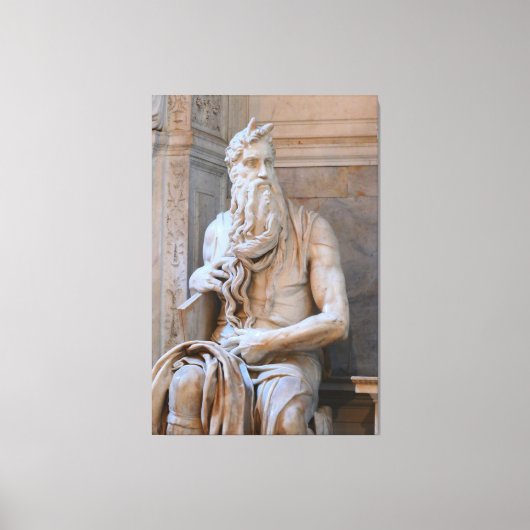 Statue von Moses biblische Canvas Print Picture 4 Leinwanddruck (Vorderseite)