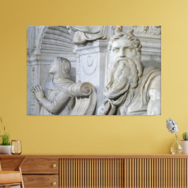 Statue von Moses biblische Canvas Print Picture 5 Leinwanddruck
