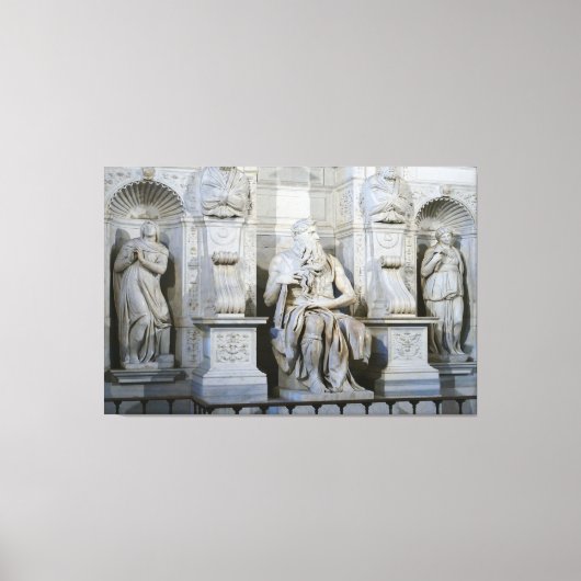 Statue von Moses biblische Canvas Print Picture 7 Leinwanddruck (Vorderseite)