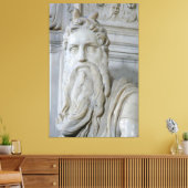 Statue von Moses biblische Canvas Print Picture 8 Leinwanddruck (Insitu (Wohnzimmer))