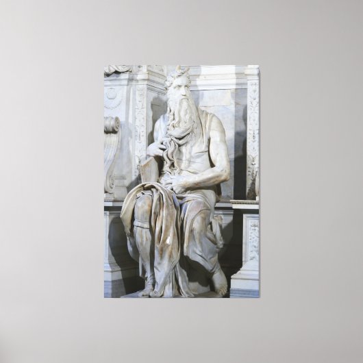 Statue von Moses biblische Leinwand (Vorderseite)