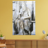 Statue von Moses biblische Leinwand (Insitu (Wohnzimmer))