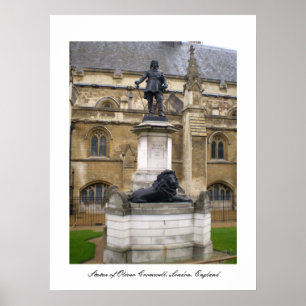 Statue von Oliver Cromwell Poster