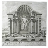 Statue von olympischem Zeus, gemacht durch Phidias Fliese (Vorderseite)