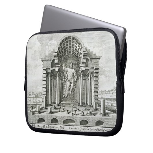 Statue von olympischem Zeus, gemacht durch Phidias Laptopschutzhülle (Vorderseite Links)