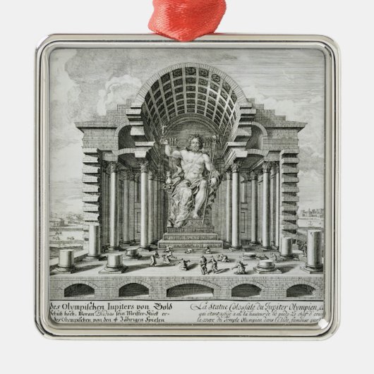 Statue von olympischem Zeus, gemacht durch Phidias Ornament Aus Metall (Vorne)