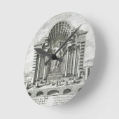 Statue von olympischem Zeus, gemacht durch Phidias Runde Wanduhr (Winkel)