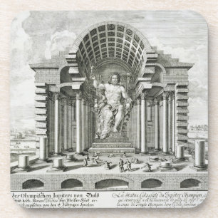 Statue von olympischem Zeus, gemacht durch Phidias Untersetzer