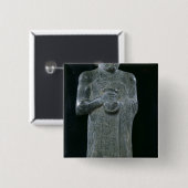Statue von Prinzen Gudea, c.2150 BC Button (Vorne & Hinten)