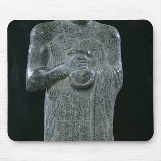 Statue von Prinzen Gudea, c.2150 BC Mousepad (Vorne)
