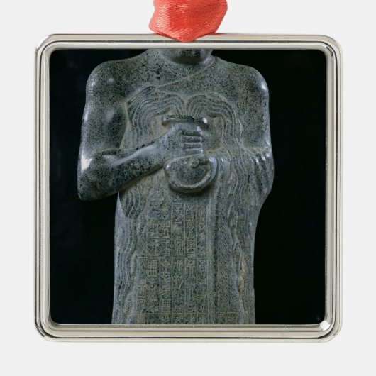 Statue von Prinzen Gudea, c.2150 BC Ornament Aus Metall (Vorne)