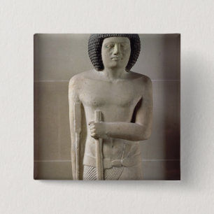 Statue von Sepa, altes Königreich (gemalter Button