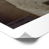 Statue von Sepa, Altes Königreich (gemalter Kalkst Poster (Ecke)