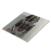 Statue von Sesostris III (1887-49 BC) als jungen Fliese (Seite)