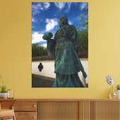 Statue von Sun Tzu in Yurihama, Tottori, Japan Leinwanddruck (Insitu (Wohnzimmer))