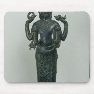 Statue von Vishnu in seiner dreifachen Form von Mousepad