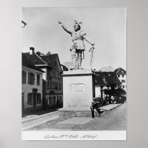 Statue von William sagen, c.1860-90 Poster