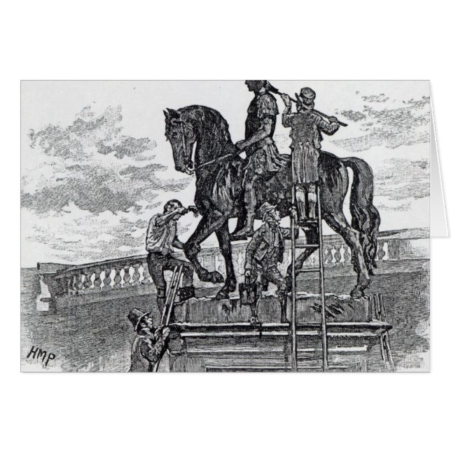Statue Williams III malend schwarz, Dublin (Vorderseite (Horizontal))
