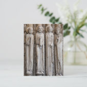 Statuen aus der Fassade von Chartres Postkarte (Stehend Vorderseite)