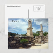 Statuen der Agora Postkarte (Vorne/Hinten)